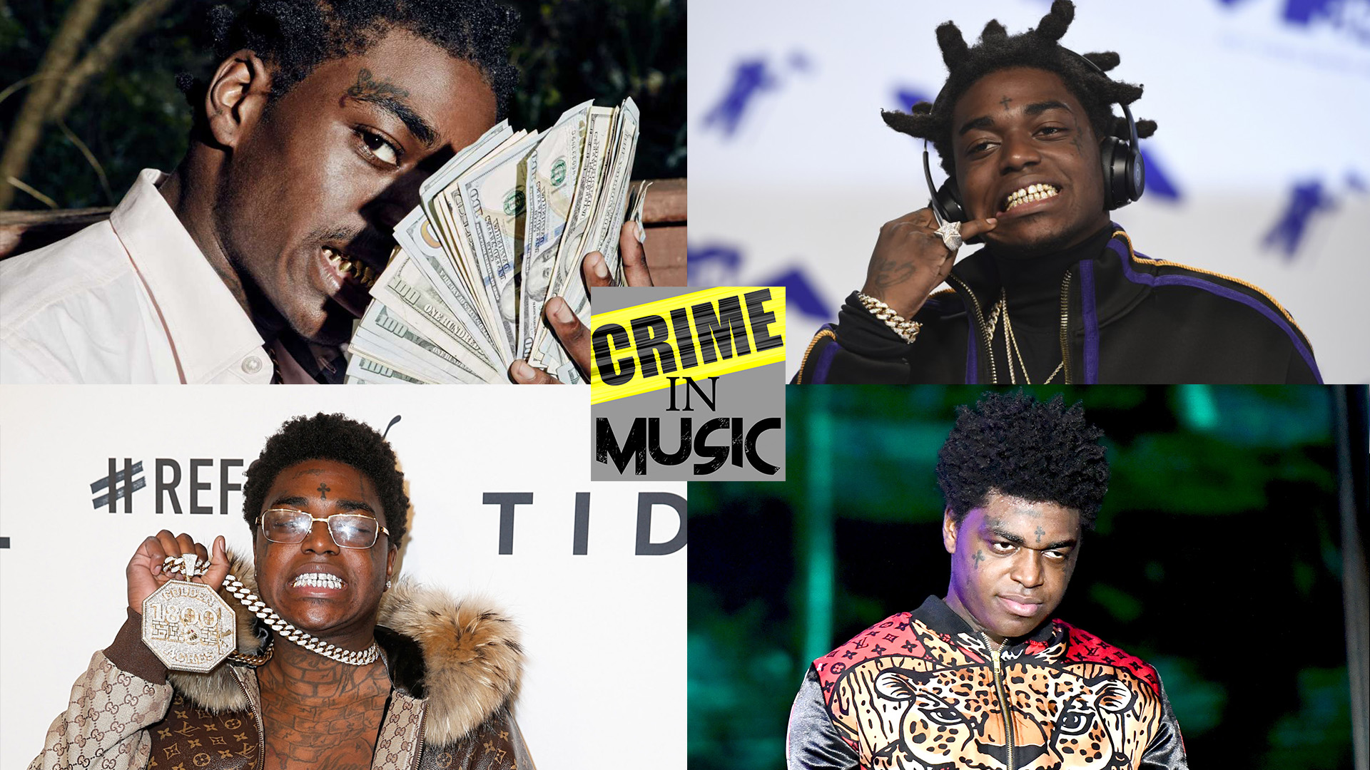 photo collage of Kodak Black, Musician, rapper